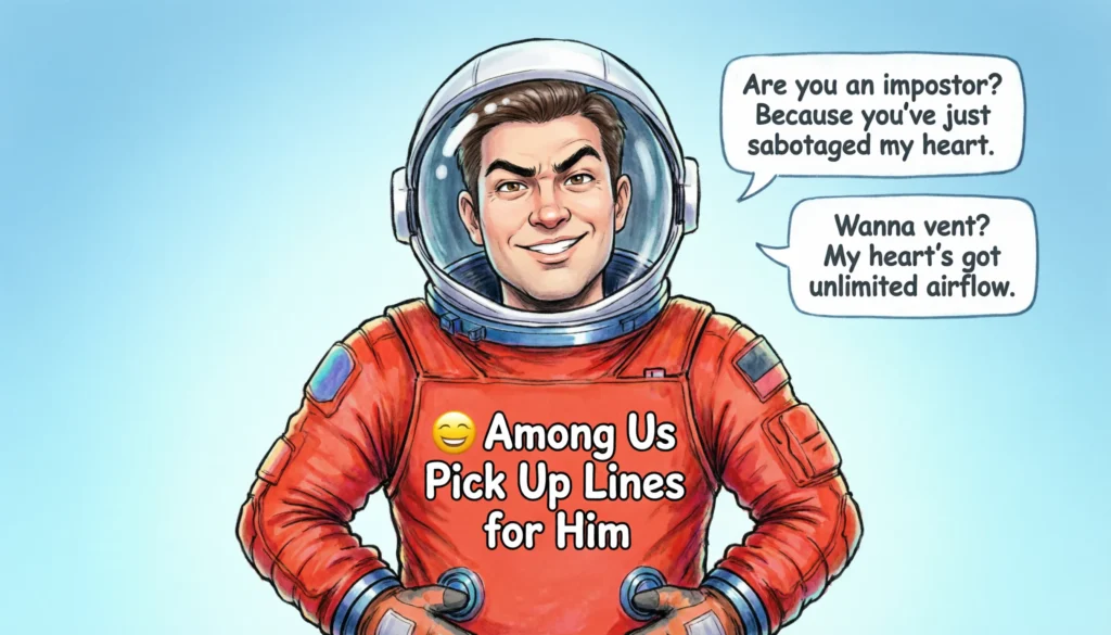 😎 Among Us Pick Up Lines for Him