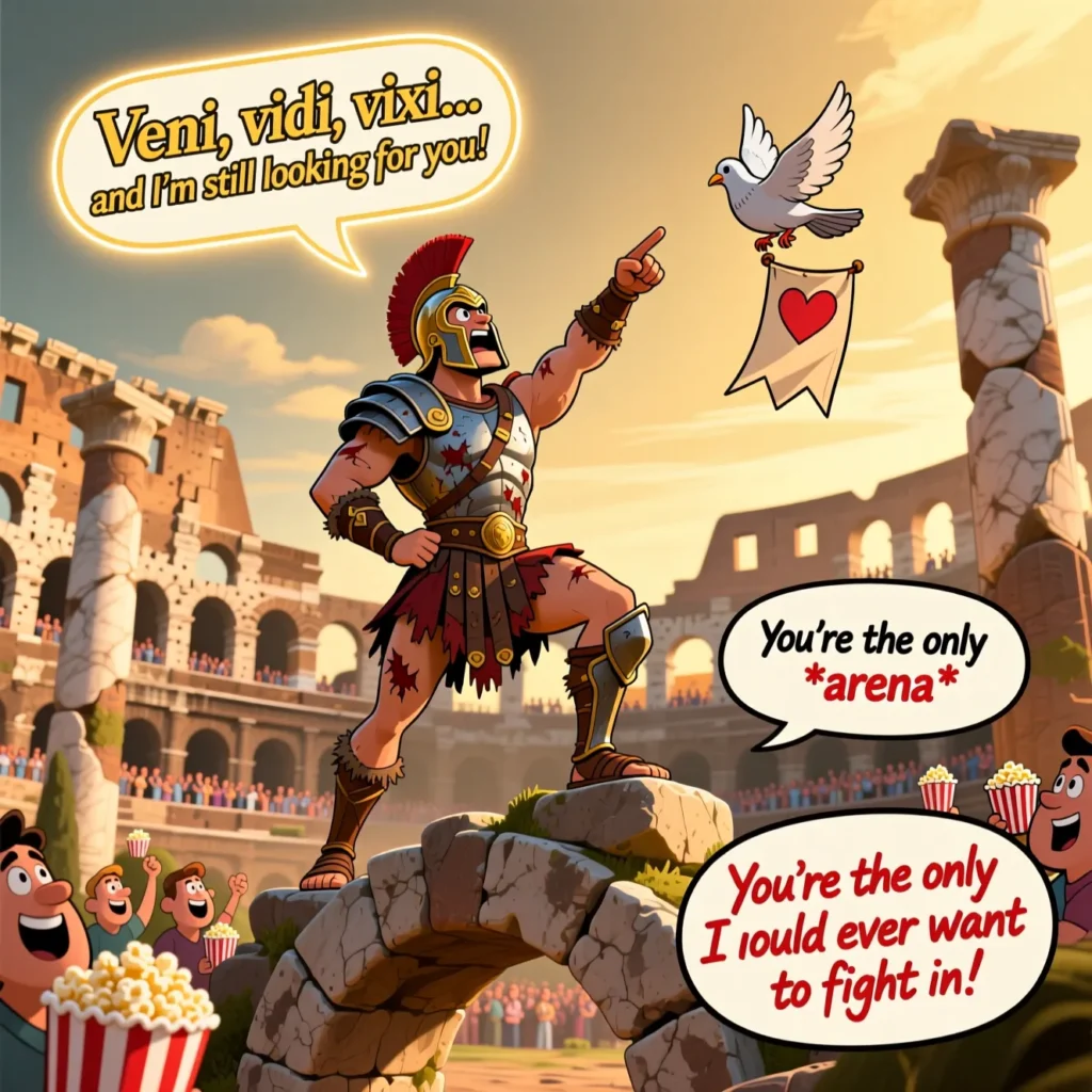 Funny Colosseum Pick Up Lines
