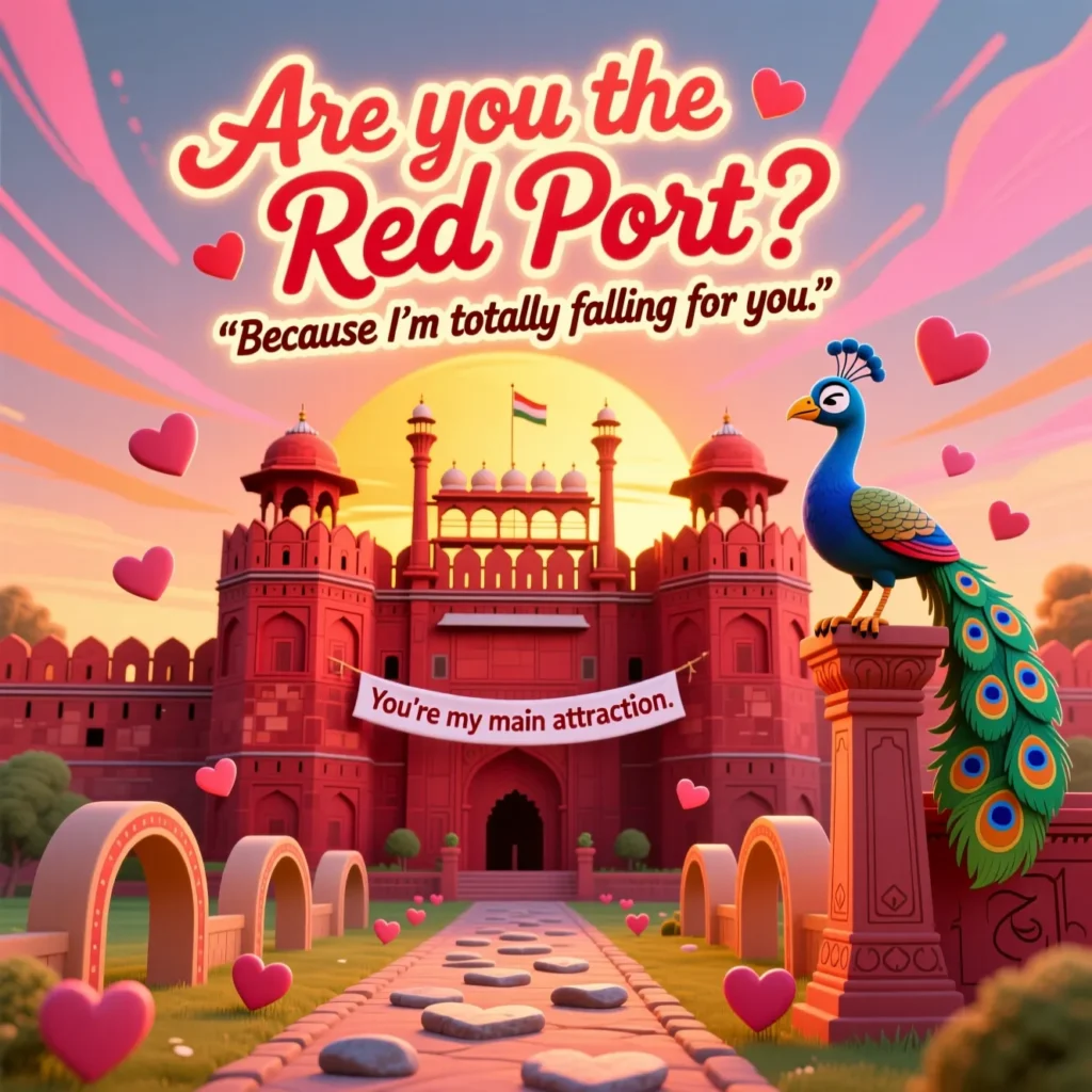 Funny Red Fort Pick Up Lines