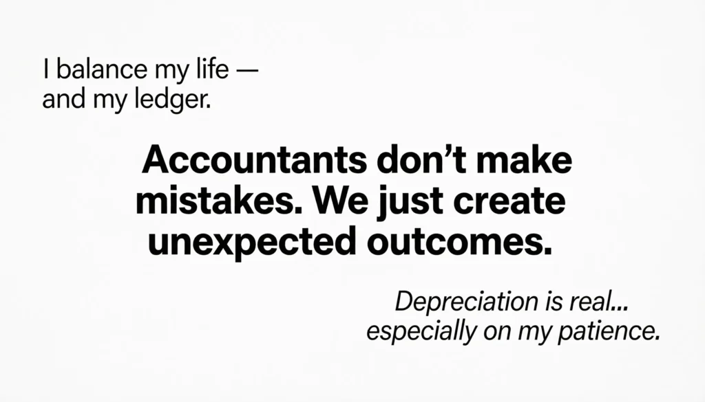 Short Funny Accounting Quotes