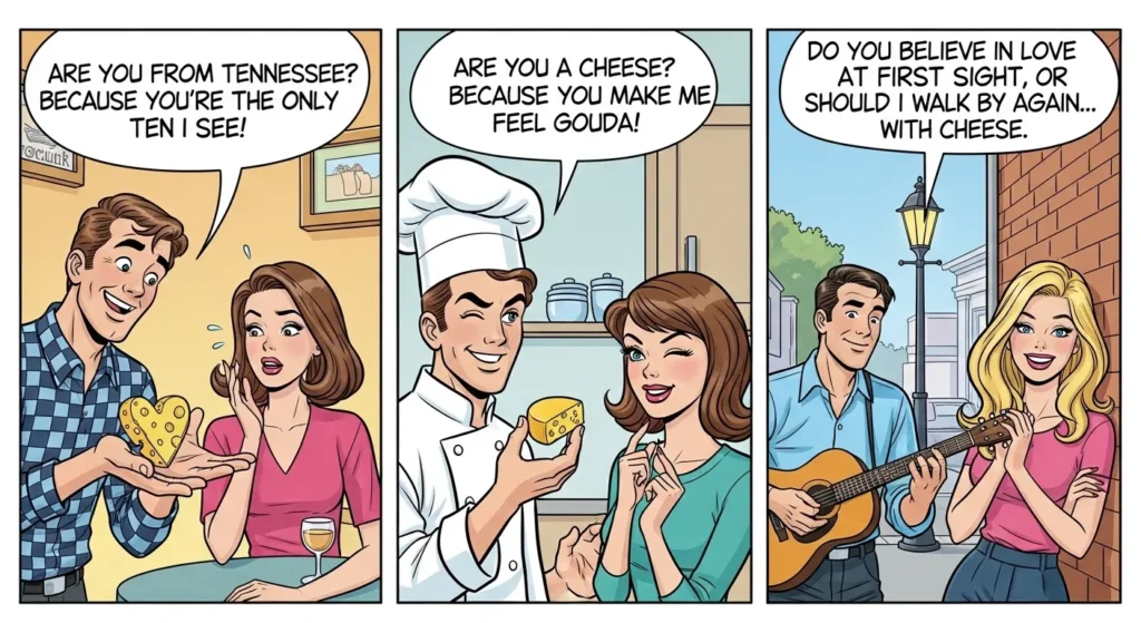 🧀 Cheesy Pick-Up Lines for Her