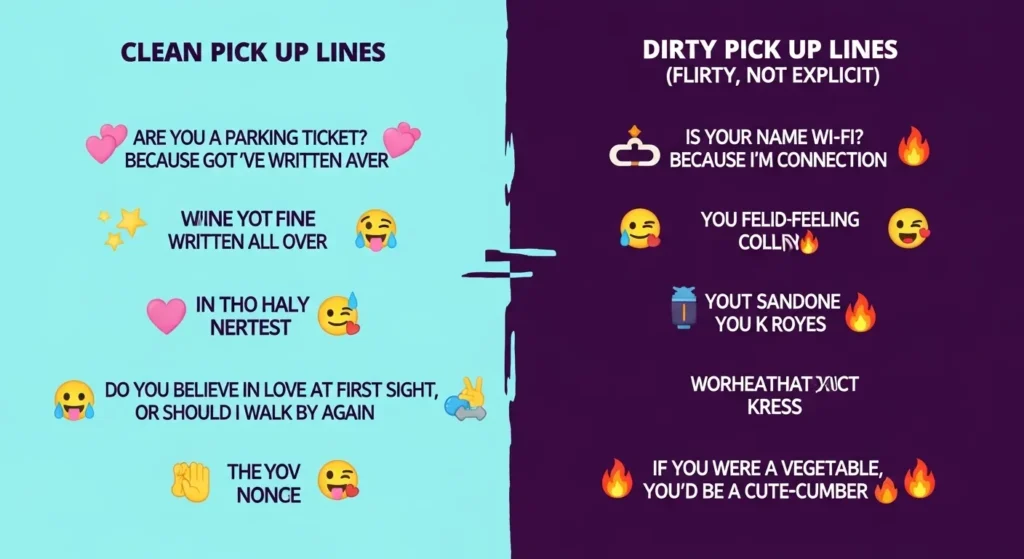 Clean Dirty Pick Up Lines to Say to Guys (Flirty, Not Explicit)