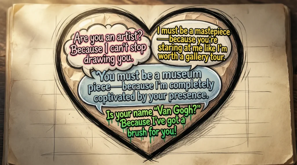 Funny Art Pick Up Lines