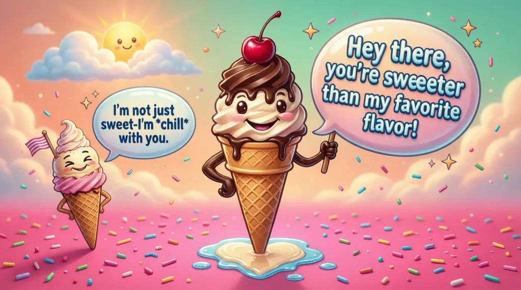 Funny Ice Cream Pick Up Lines