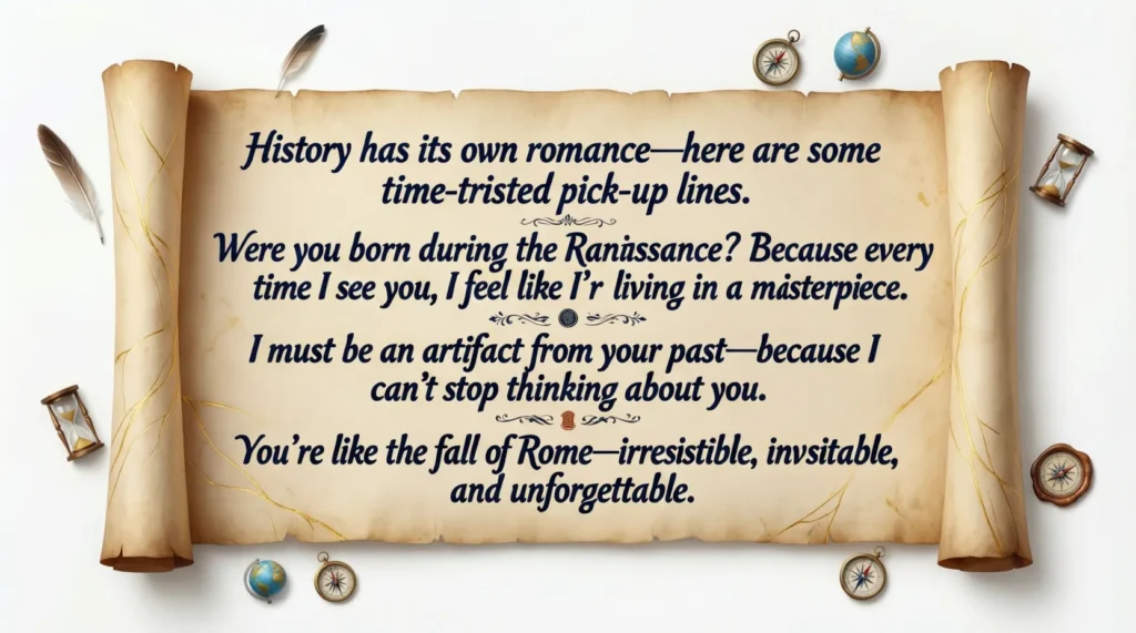 Pick Up Lines About History