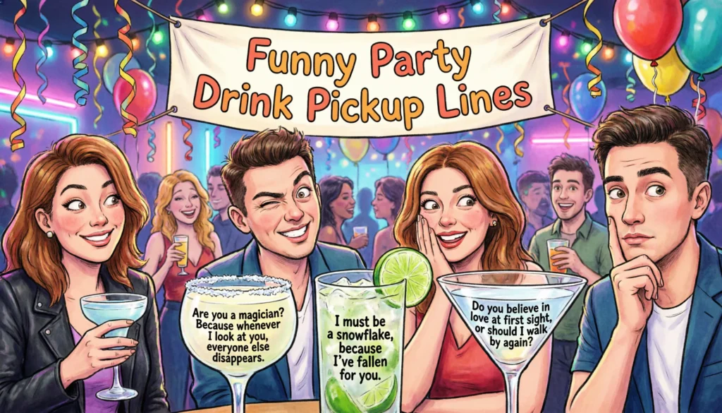 Funny Party Drink Pickup Lines