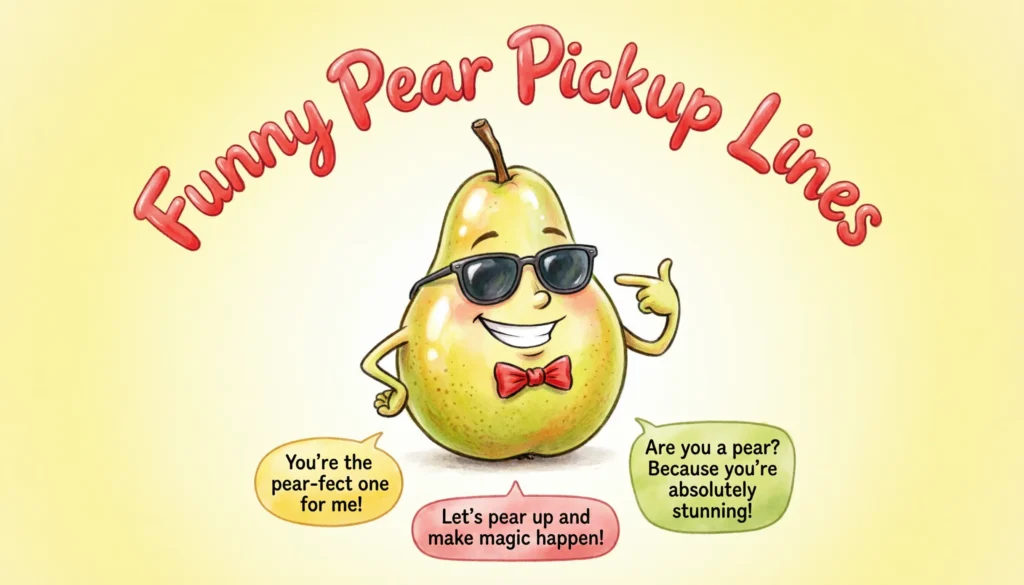 Funny Pear Pickup Lines
