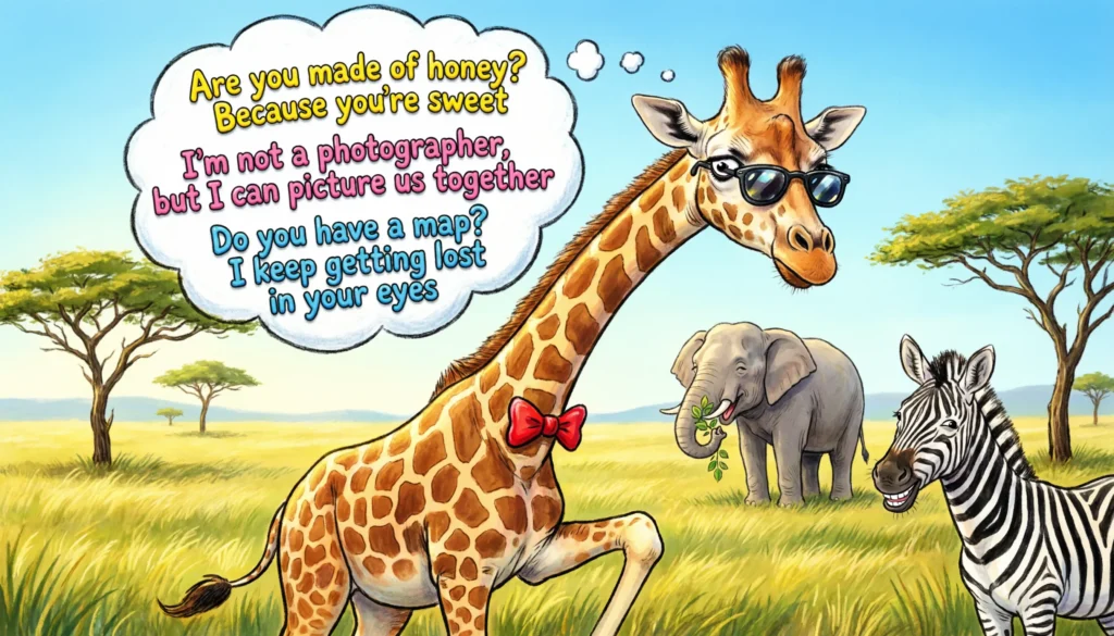 Funny Giraffe Pickup Lines