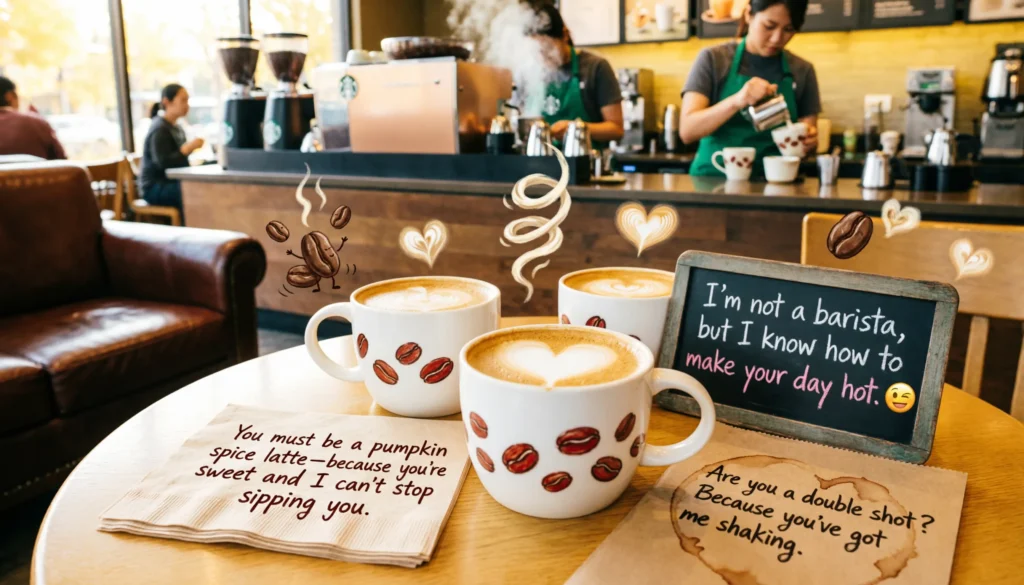 Funny Starbucks Pickup Lines