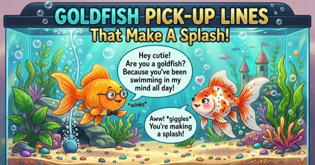 Goldfish Pick Up Lines That Make a Splash