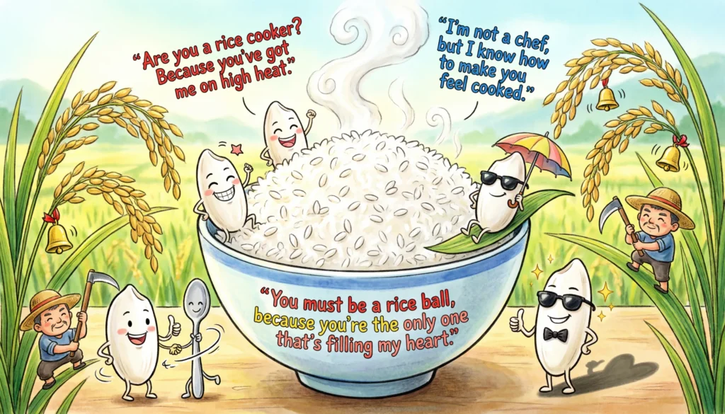 Rice Pick Up Lines Funny