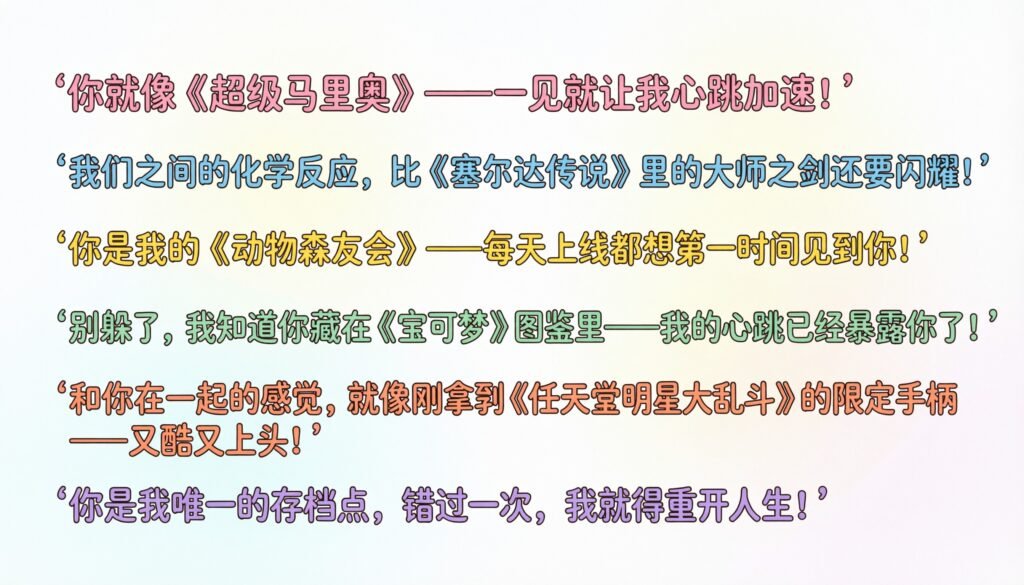 flirty Nintendo pickup lines