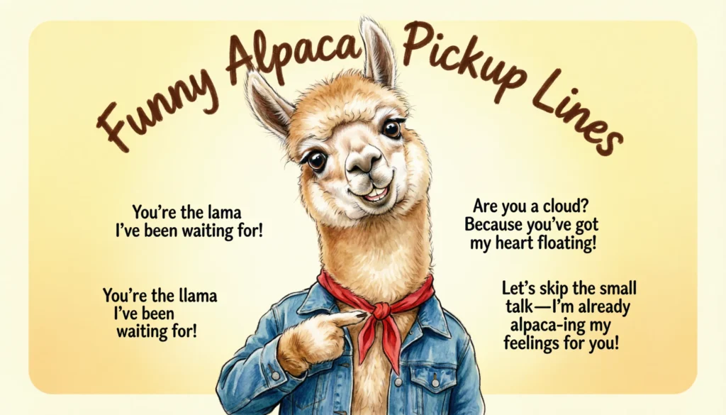 Funny Alpaca Pickup Lines