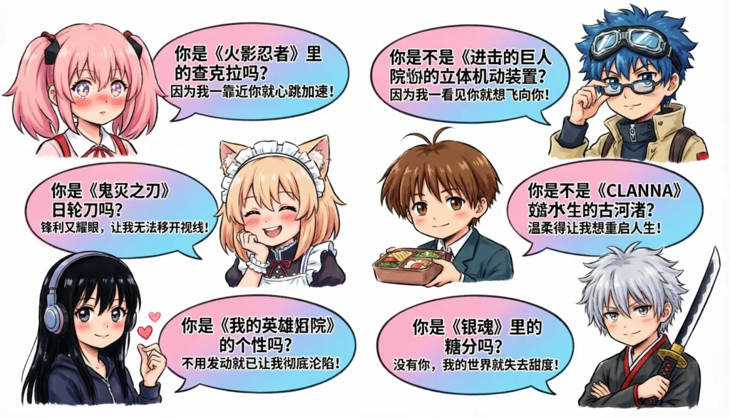 Funny Anime Pickup Lines