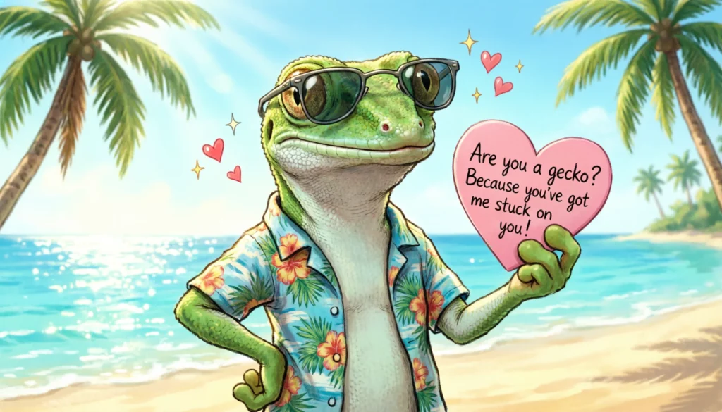 Funny Gecko Pickup Lines