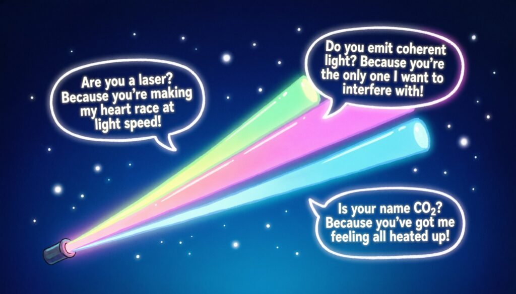 funny laser pickup lines