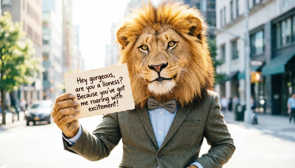Funny Lion Pickup Lines
