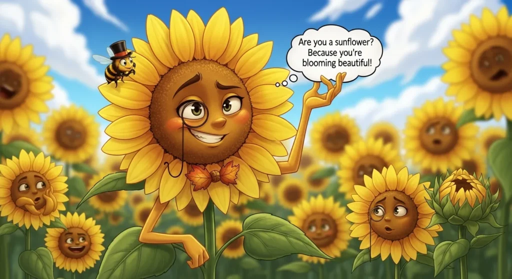Funny Sunflower Pickup Lines