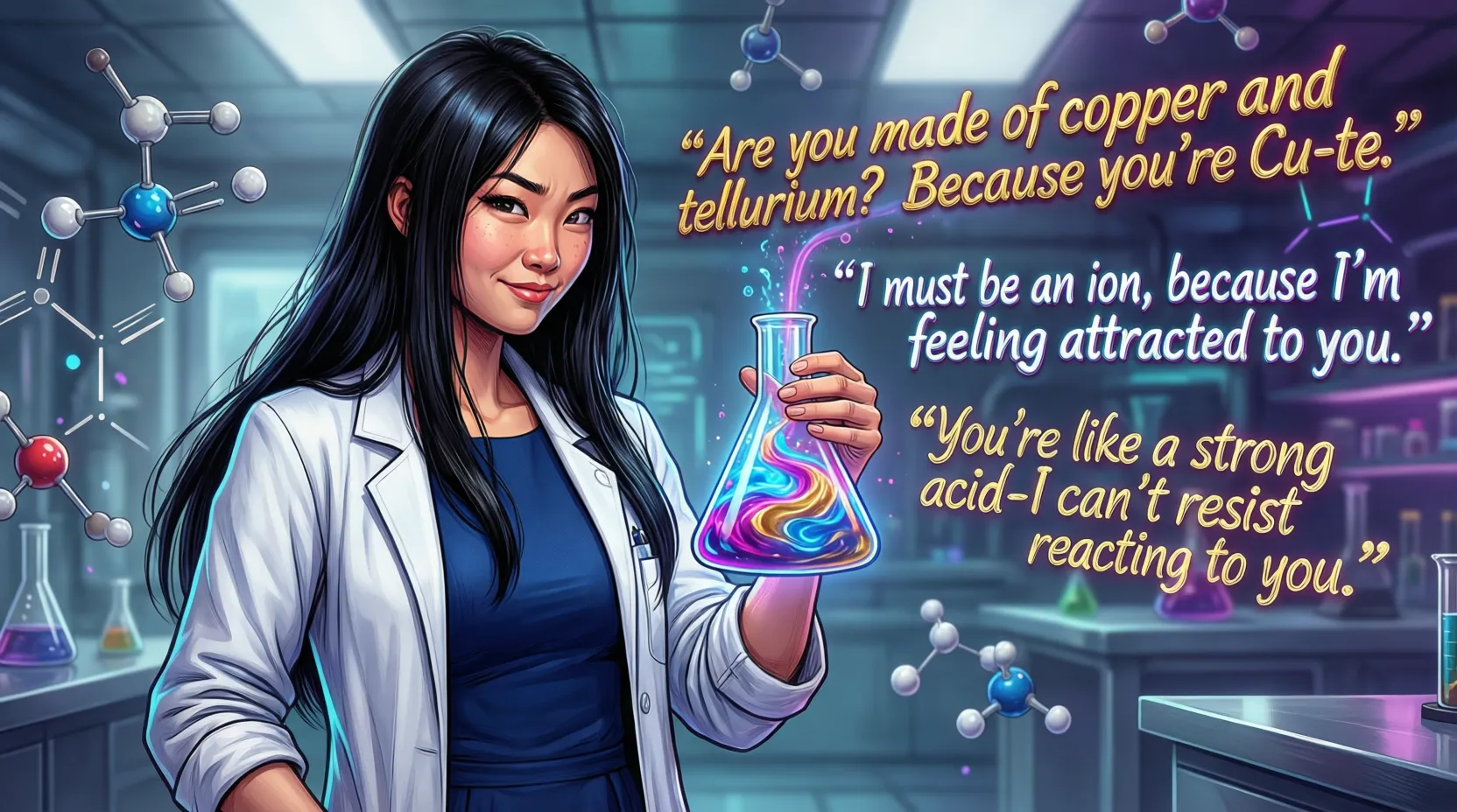 100+Chemistry Pick Up Lines That Instantly Create Rizz (2026)