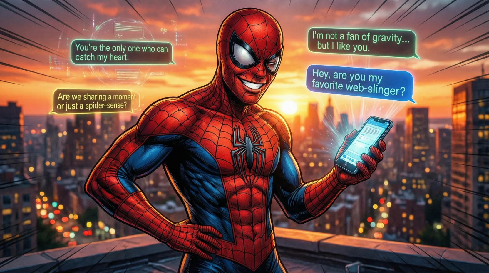 piderman Pick Up Lines
