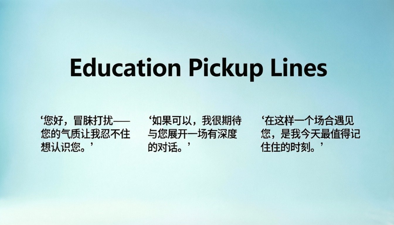 Education Pickup Lines