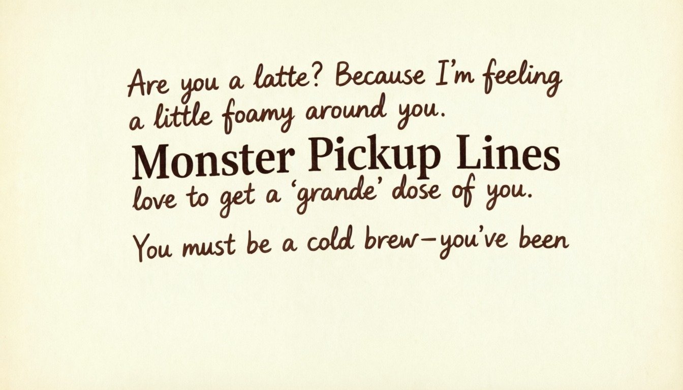 monster pickup lines