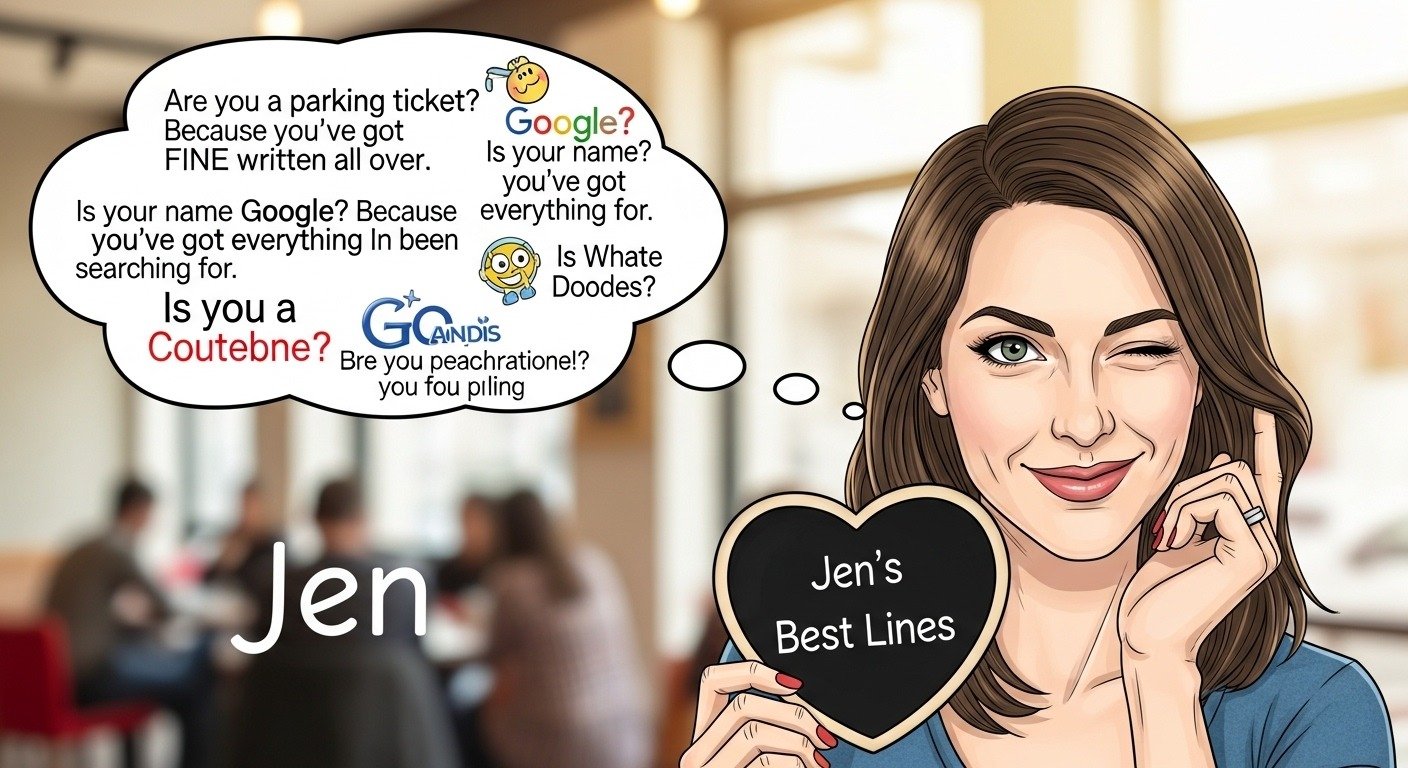 Jen Pickup Lines